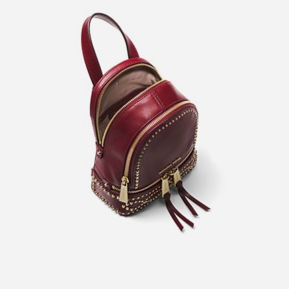 MICHAEL KORS
RHEA MINI STUDDED LEATHER BACKPACK - Picture 3 of 8